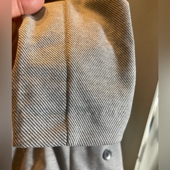 Black Tape Women’s Gray Pinstripe Blazer Small – Double Breasted Jacket - Picture 8 of 8